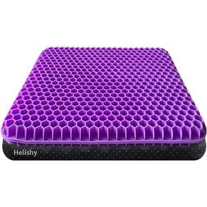 Gel Seat Cushion, Double Thick Gel Cushion for Long Sitting with Non-Slip Cover